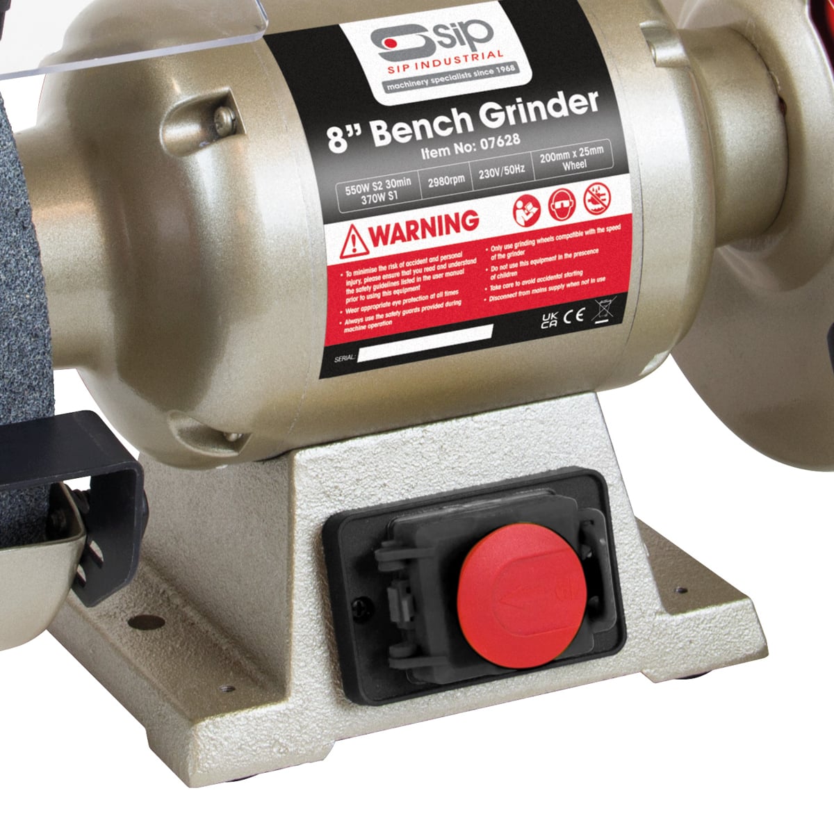 SIP 8 Inch Professional Bench Grinder